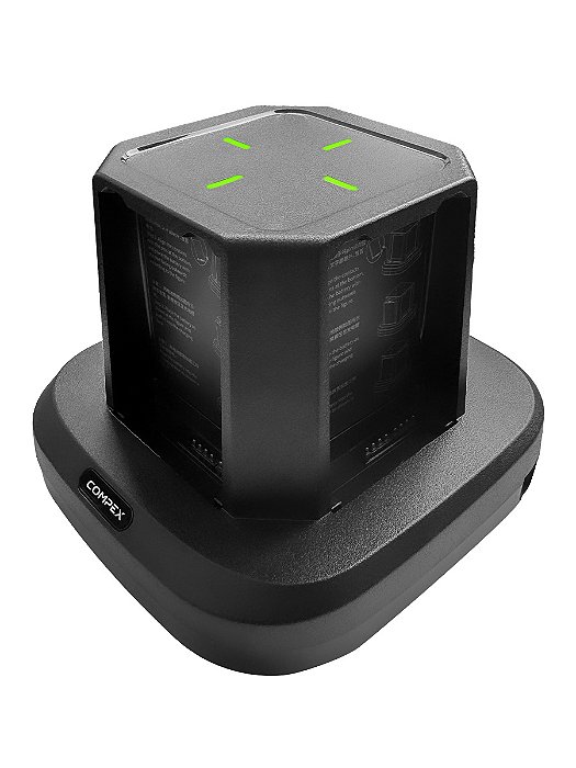 Carregador Gang Compex de 4 Posições de Bateria para Autoid 10