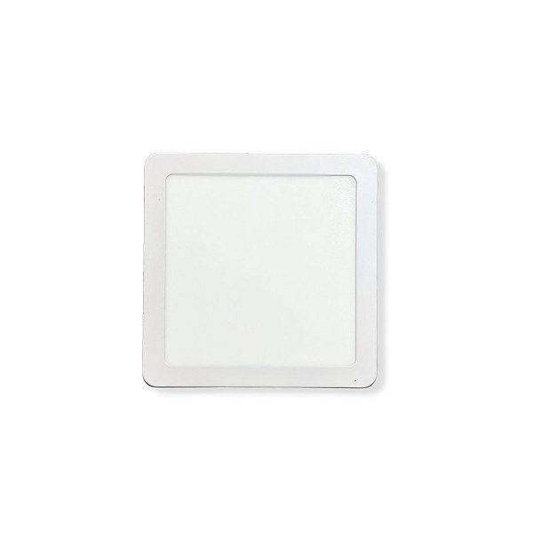 Painel de Led Sobrepor Quadrado 12W 6000k Branco Frio