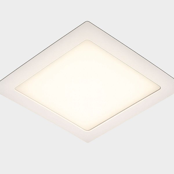 Painel Plafon De Led De Embutir 18w Quadrado 28x28 3000k