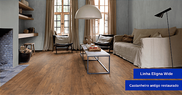 Piso Laminado Quick Step Castanheiro Antigo Restaurado