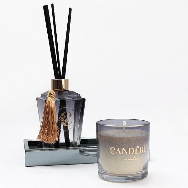 Kit Baccarat Essência Chá Branco - Vela 200g + Disufor de Ambiente com Vareta  300 ml