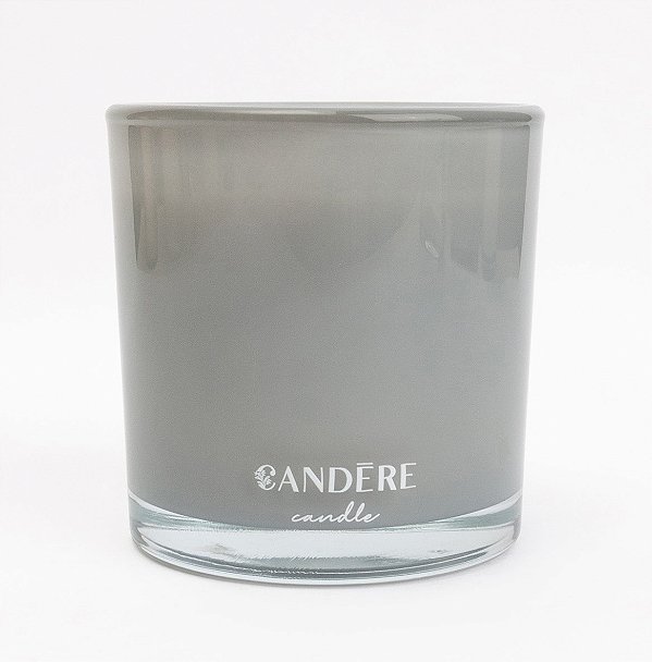 Vela aromática linha home decor 350 g Cinza Chá branco