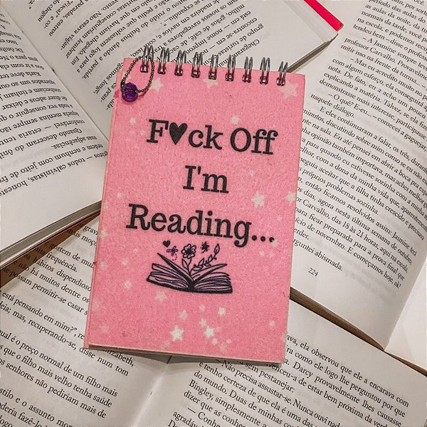 Bloquinho de notas Leitor - F*ck Off, I’m Reading