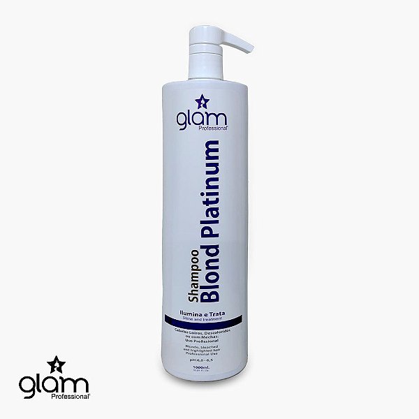 Shampoo Blond Platinum Profissional Glam 1L