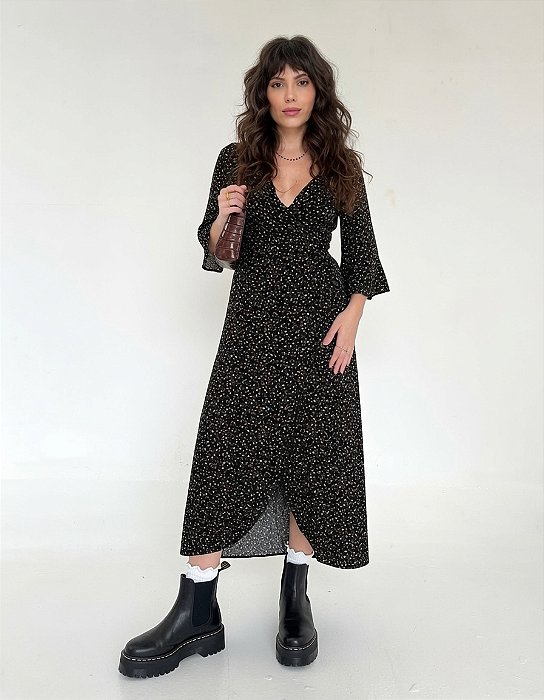 Vestido Envelope Midi Dayse