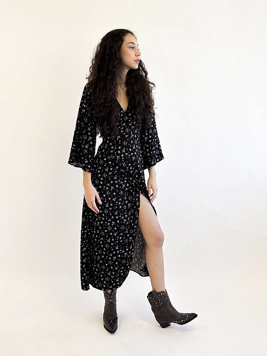 Vestido Longo Envelope Duna