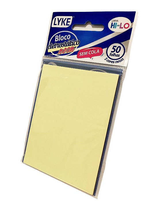 Bloco de anotações -  5 cores neon - 50 folhas