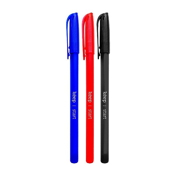 Caneta Esferográfica Start, ponta média 1.0mm - Keep