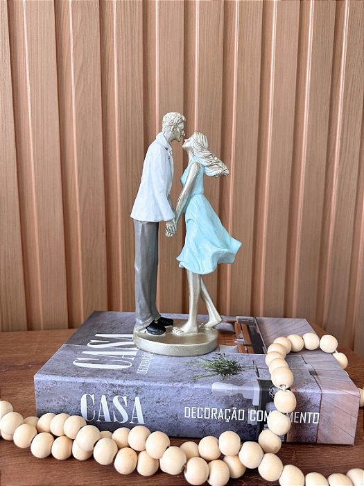 Escultura Casal em Resina 22cm
