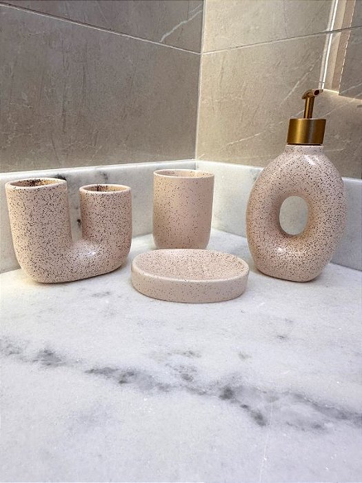 Conjunto Banheiro 4 Peças Mescla