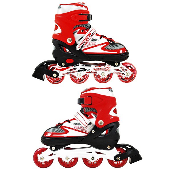 Skate Infantil 4 Rodas Vermelho 71 Cm Cb Riders