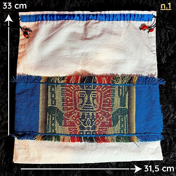 Bolsa Xamânica Artesanal para Cachimbo, Tabaco e outras Medicinas - C