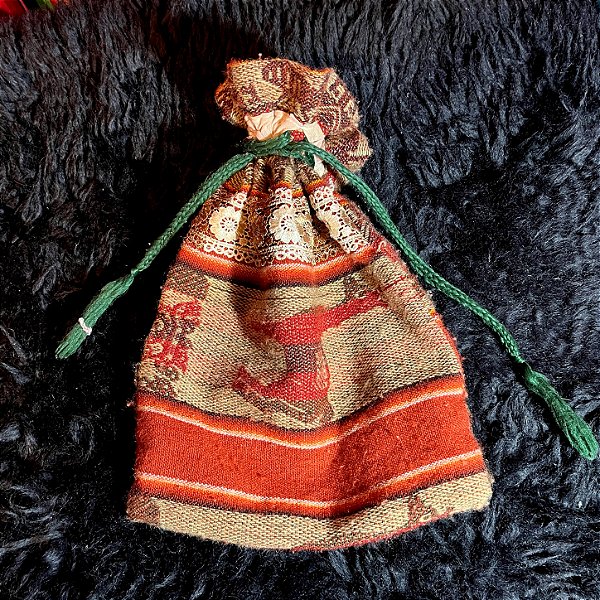 Bolsa Xamânica Artesanal para Cachimbo, Tabaco e outras Medicinas - D