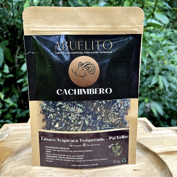 Tabaco Abuelito Arapiraca "Pai Velho" - Temperado - Orgânico tipo Forte