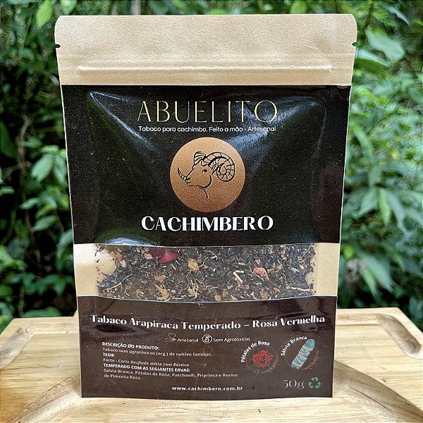 Tabaco Abuelito Arapiraca "Rosa Vermelha" - Temperado - Orgânico tipo Forte