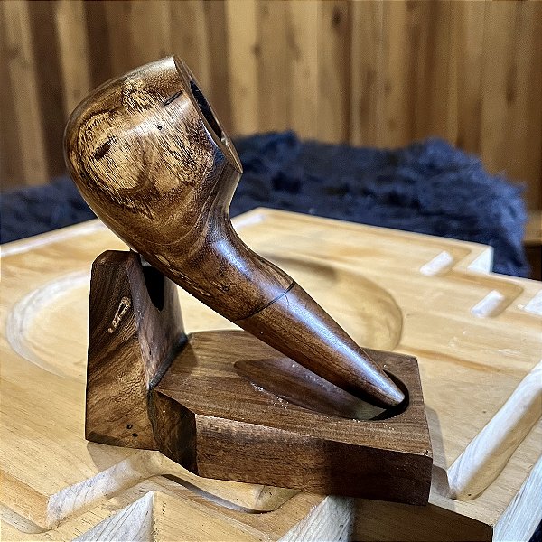 Cachimba de Preto-Velho + Base de Apoio - Linha Tradicional -  Olho de Tigre