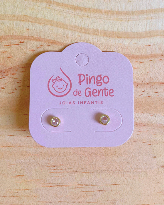 Brinco Malu rosa claro