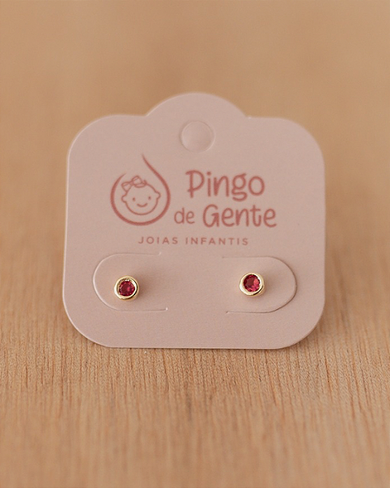 Brinco Malu Rosa Fúscia