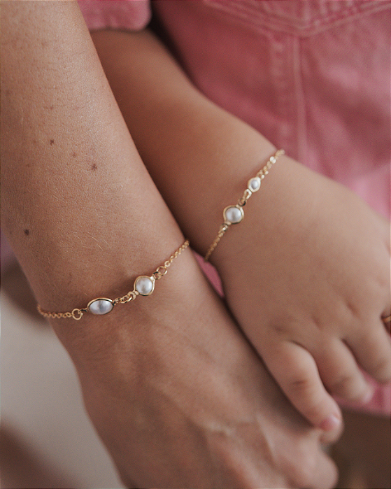 Pulseiras Mãe e Filha Aurea