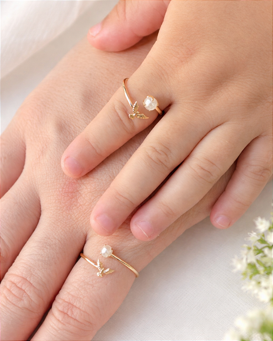 Anéis Mãe e Filha Paloma