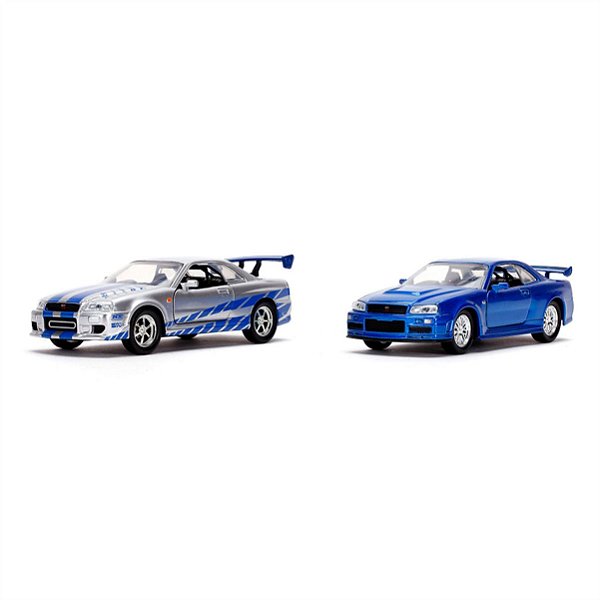 Miniaturas  Velozes e Furiosos Nissan GT-R  BNR34 1:32 Jada