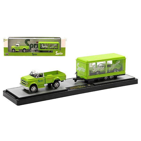 Miniatura Chevrolet C60 + Camaro 1971 1/64 M2machines