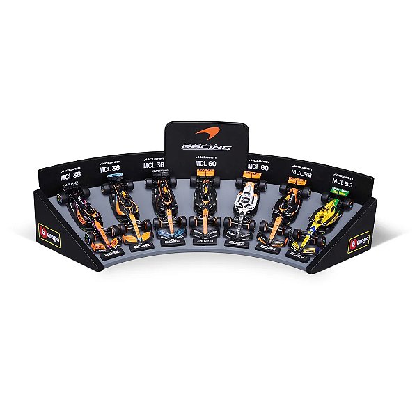 Miniaturas McLaren F1 Escala 1.43 Kit com 7 Carros Bburago