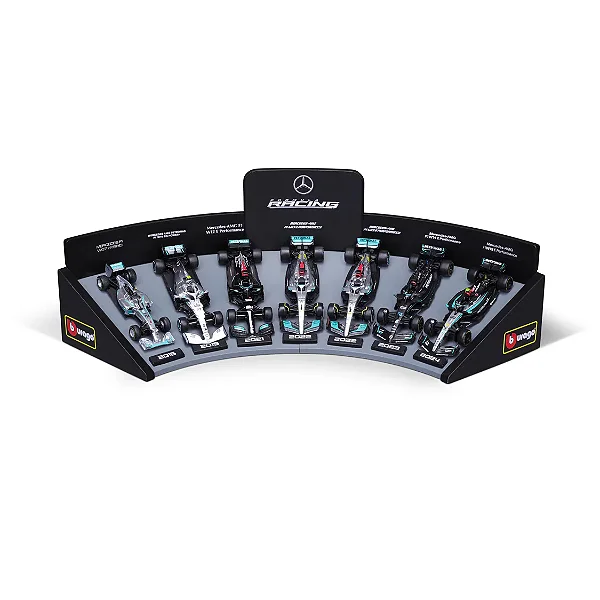 Mercedes F1 Miniaturas Escala 1.43 Kit 7 Modelos Colecionáveis