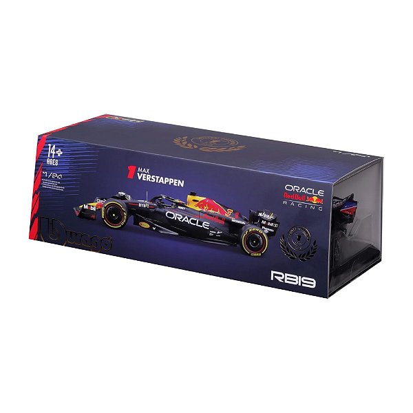 Fórmula 1 Red Bull Verstappen 1:24 Bburago c/ Case Acrilico