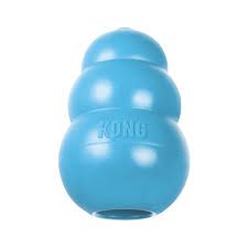 Kong Puppy Azul Brinquedo Recheável Para Filhotes - M