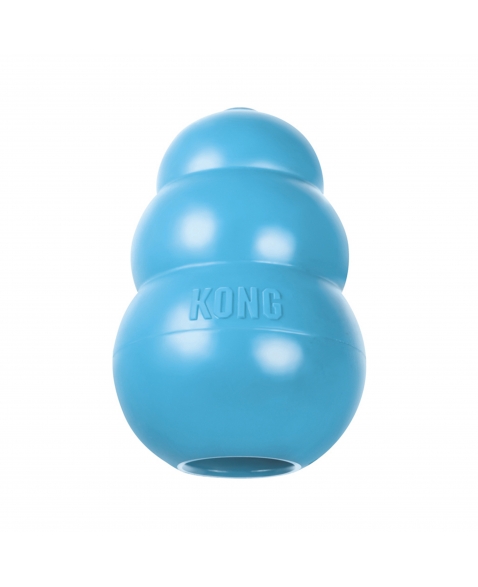Kong Puppy Azul Brinquedo Recheável Para Filhotes - P