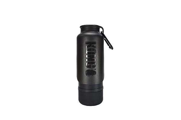 Garrafa de Água Portátil Emborrachada Kong 740ML - Preta