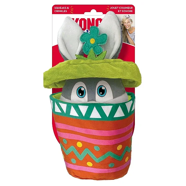 Brinquedo 2 em 1 Kong Puzzlements Surprise Coelho