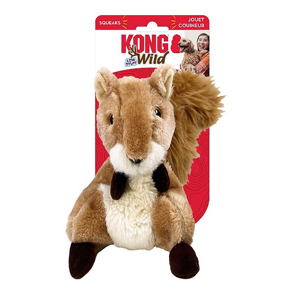 Pelúcia Kong Wild Low Stuff- Esquilo