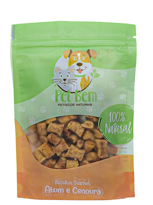 Biscoito sabor Atum e Cenoura 100g - Pet Bem