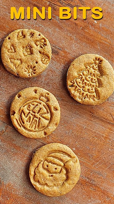 Mini Bits de Natal sabor Lombinho & Maçã Barkeria - 125g