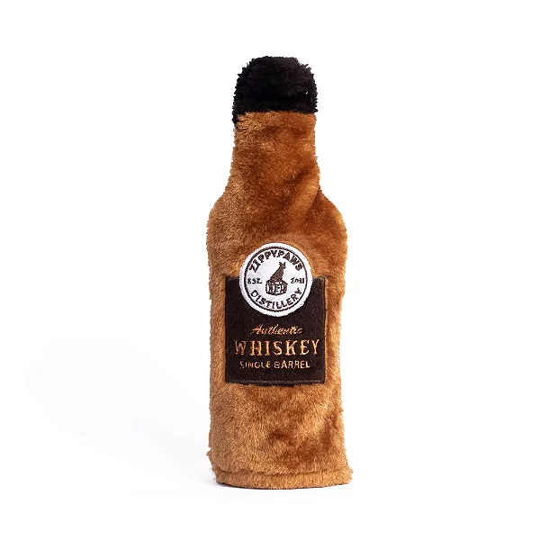 Pelúcia com Garrafa Pet Happy Hour Whiskey - Zippy Paws