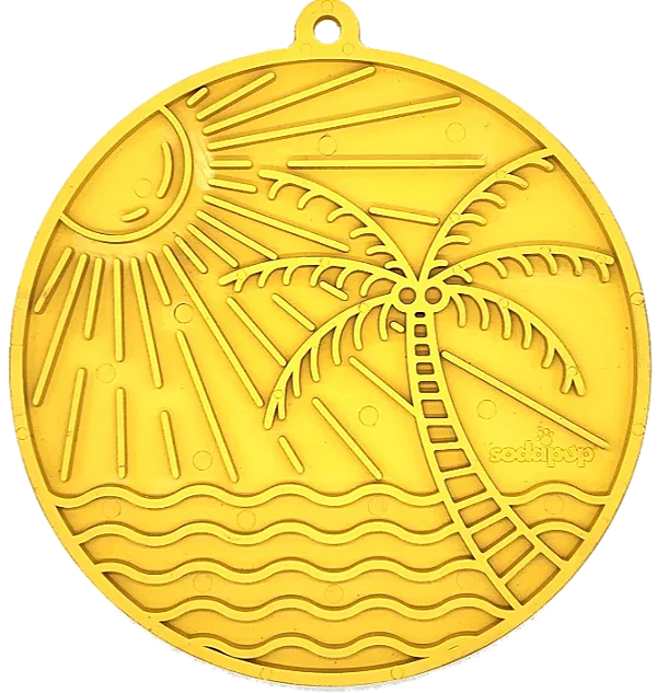 Tapete de Lamber Sun n' Sea Amarelo - SodaPup