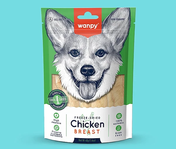 Petisco Liofilizado Peito de Frango 40g - Wanpy