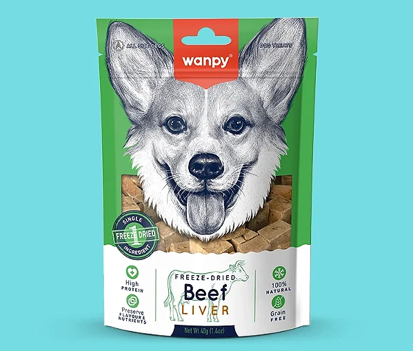Petisco Liofilizado Fígado de Boi 40g - Wanpy