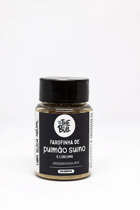 Saborizante Farofinha de Pulmão Suíno e Cúrcuma 30g - The Bull