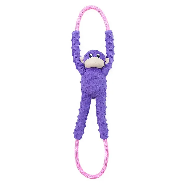 Pelúcia Cabo de Guerra Monkey Purple RopeTugz - Zippy Paws