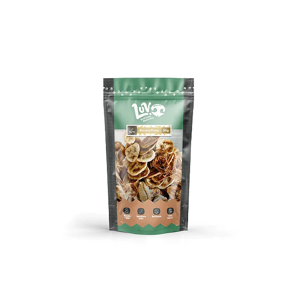Banana Prata Desidratada 80g - LUV