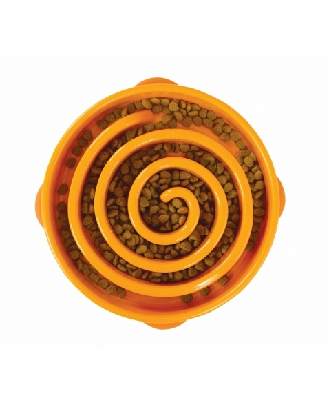 Comedouro Lento OH Fun Feeder SloBowl Laranja G - Outward Hound