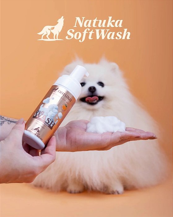 Mousse de Limpeza SoftWash Pra Cães e Gatos - Natuka