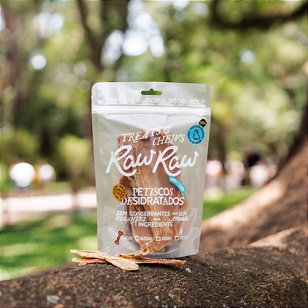 Petisco de File de Frango para Cães e Gatos 150g - Raw Raw