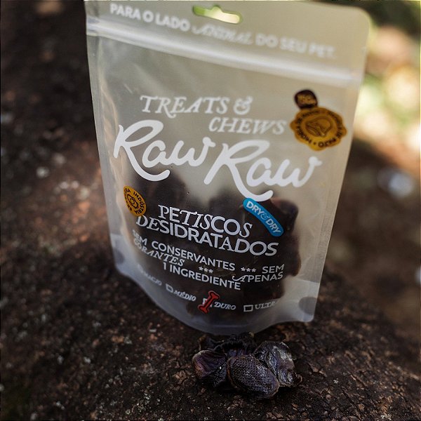 Petisco de Moela de Pato para Cães e Gatos 150g - Raw Raw