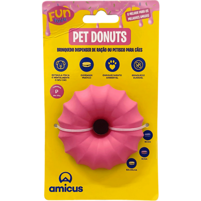 Brinquedo Recheável Donuts Rosa P - Amicus