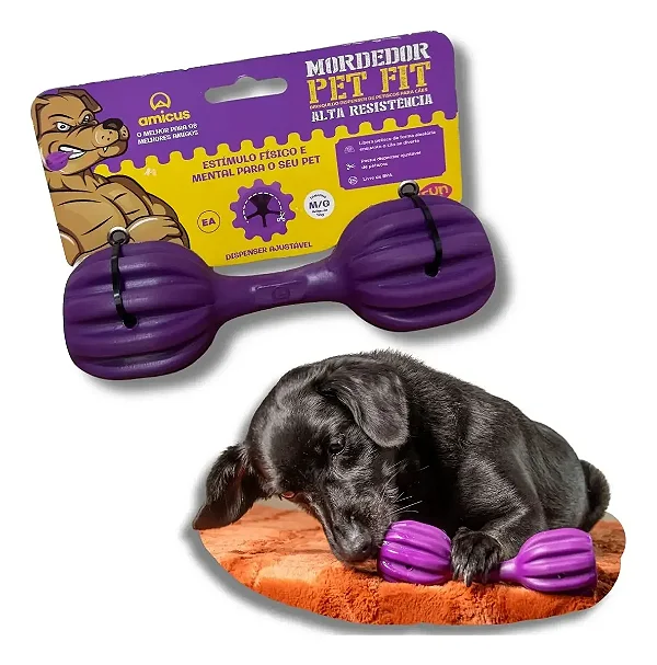 Dispenser Fun Toys Pet Fit Roxo - Amicus