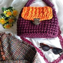 Bolsas Ana de crochê